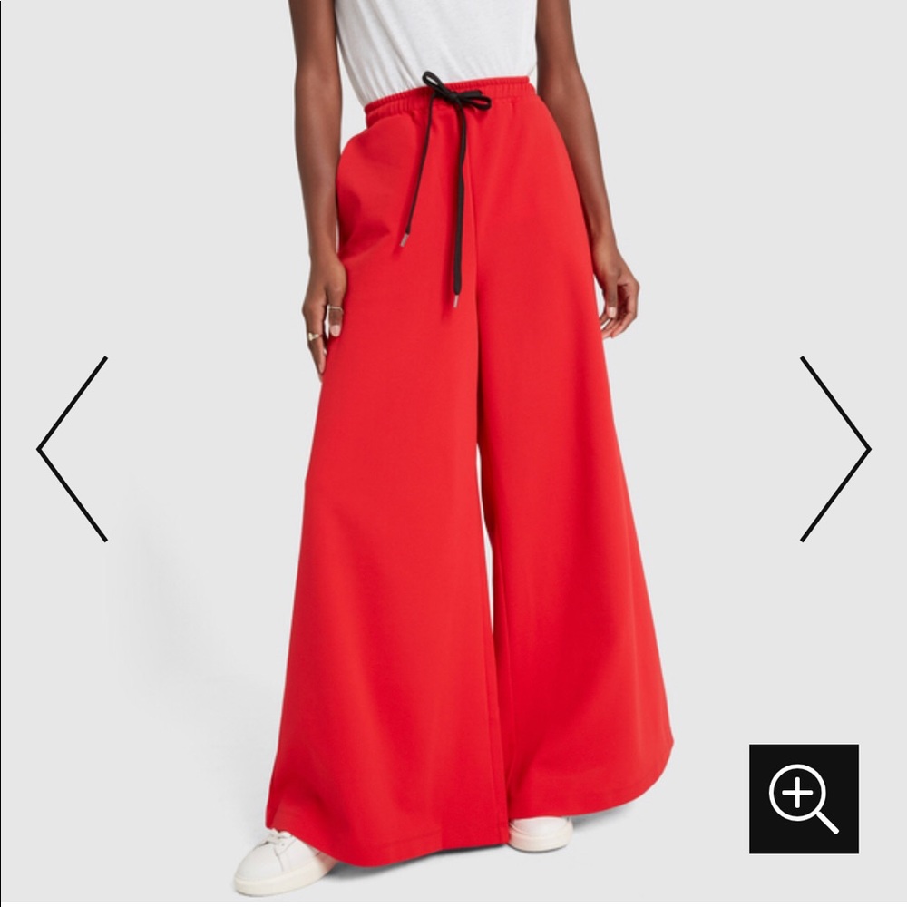 Marni red wide-leg pants